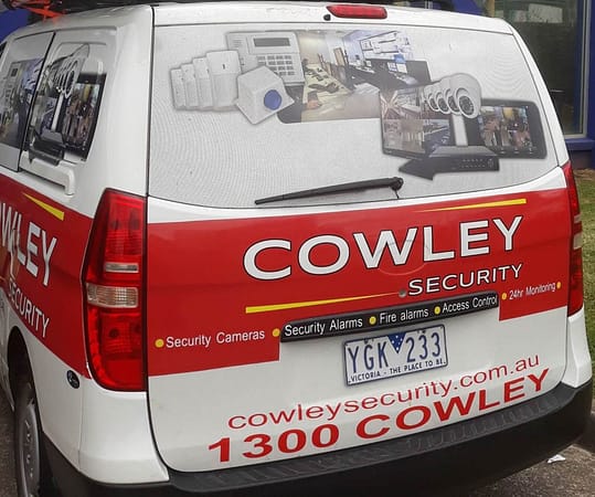 Cowley Security Van Back Cowley Security Van Back